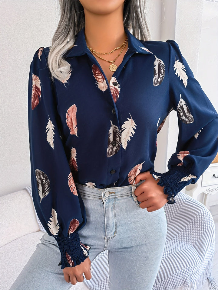 Levoire | Rennot-T-Shirts With Feather Patterns And Short Sleeves Merimustan