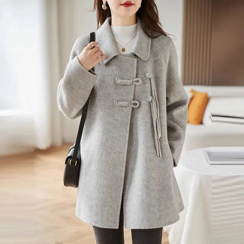 Levoire | Manteau En Laine Élégant Et Doux Gris clair