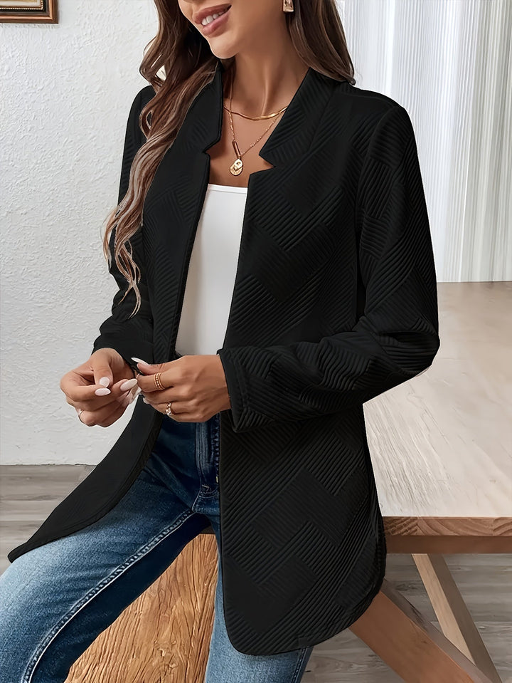 Levoire | Non Combiné Blazer Ouvert Texturé À Manches Longues Noir