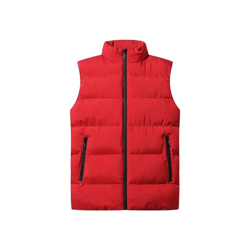 Levoire | Gilet pour hommes sans mélange avec fermeture éclair Rot