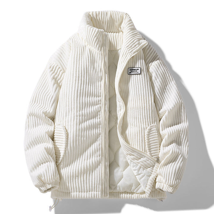 Levoire | Veste En Corduroy Rétro Épaisse Beige