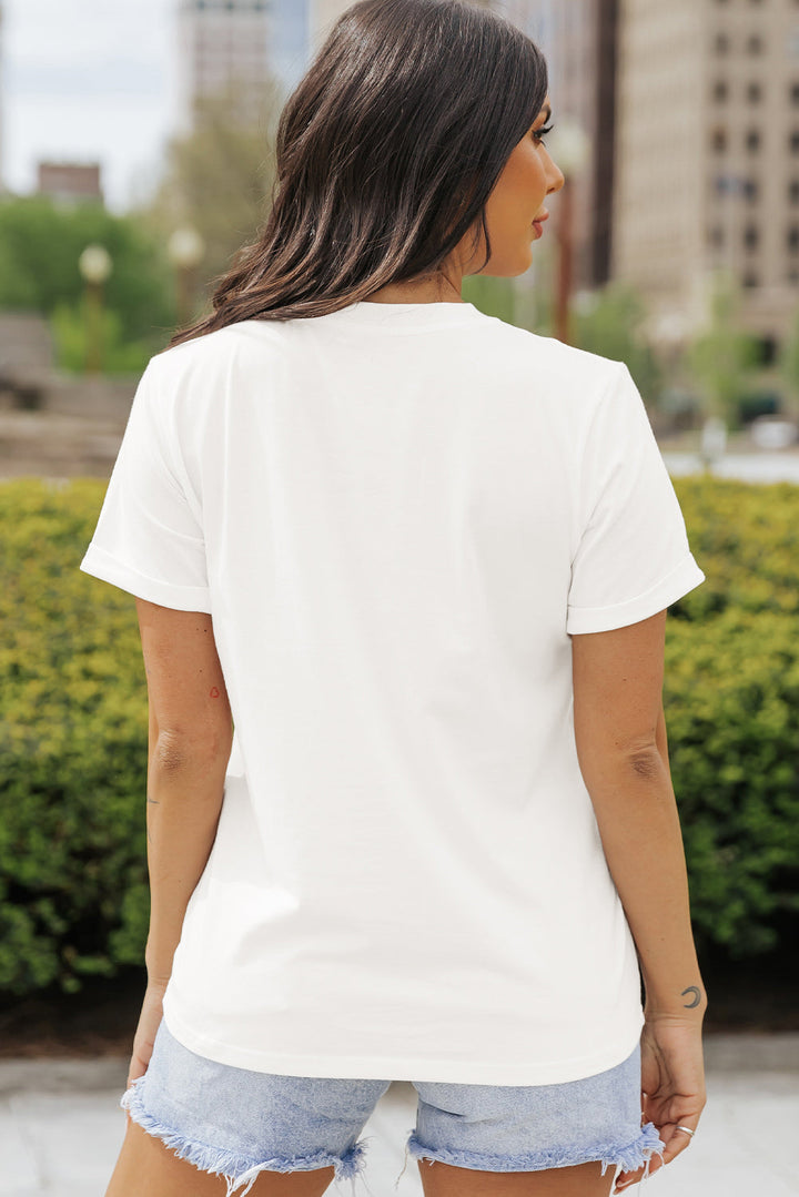 Levoire | Citrouille Col Rond T-shirt à Manches Courtes