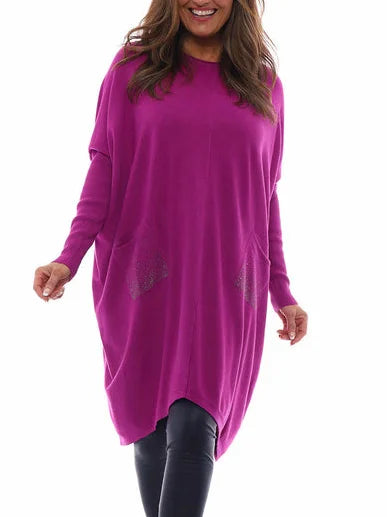 Levoire | Figurfreundliches Waffelkleid Femmes Violet