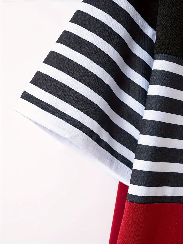 Levoire | Chemise Décontractée Rayée Manches Courtes
