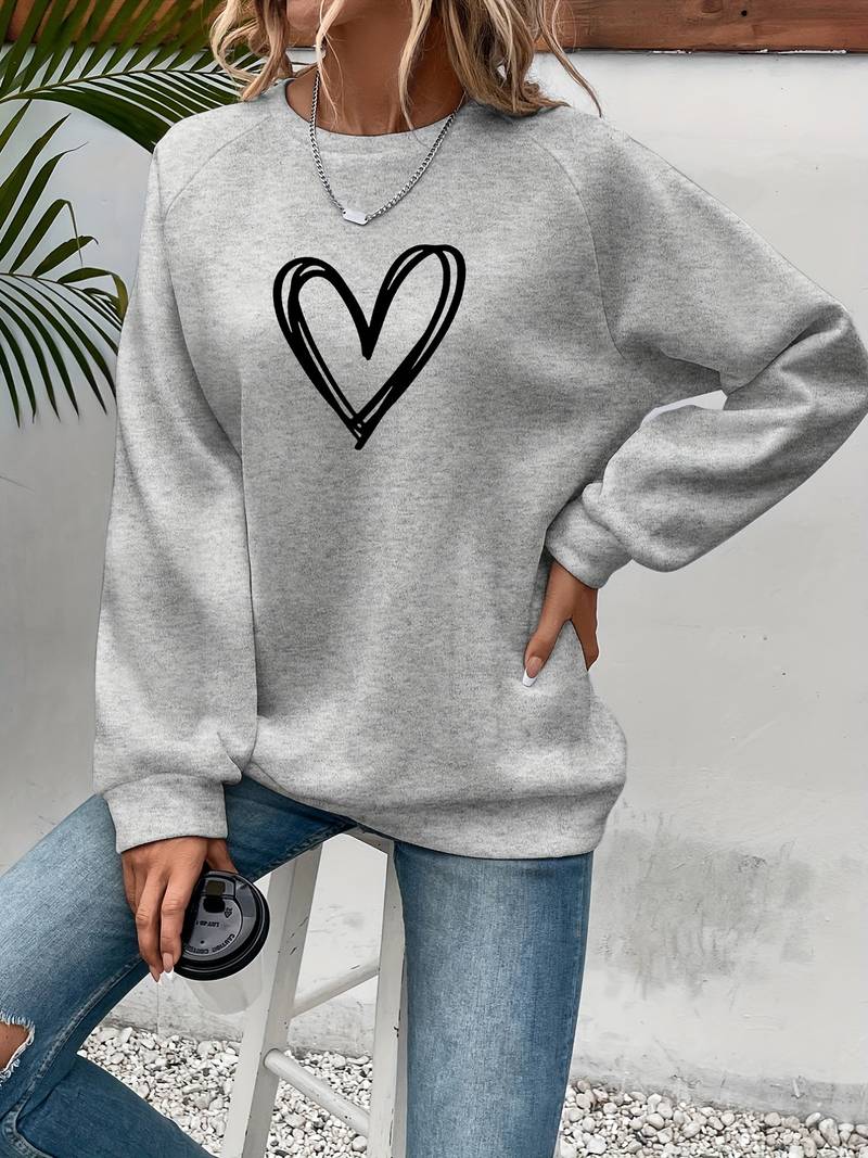 Levoire | Pull avec motif de cœur Gris