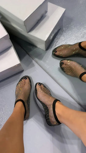 Levoire | Sandales en maille élégantes et brillantes
