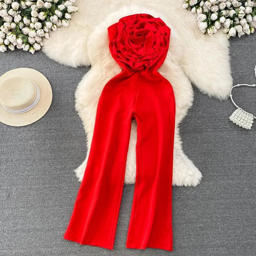 Levoire | Pantalon droit élégant à jambe large Rot