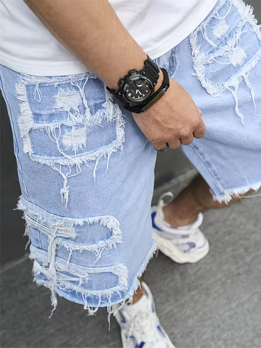 Levoire | Antike Bleiche Hommes Jeans Lâches, Coupé Empilé
