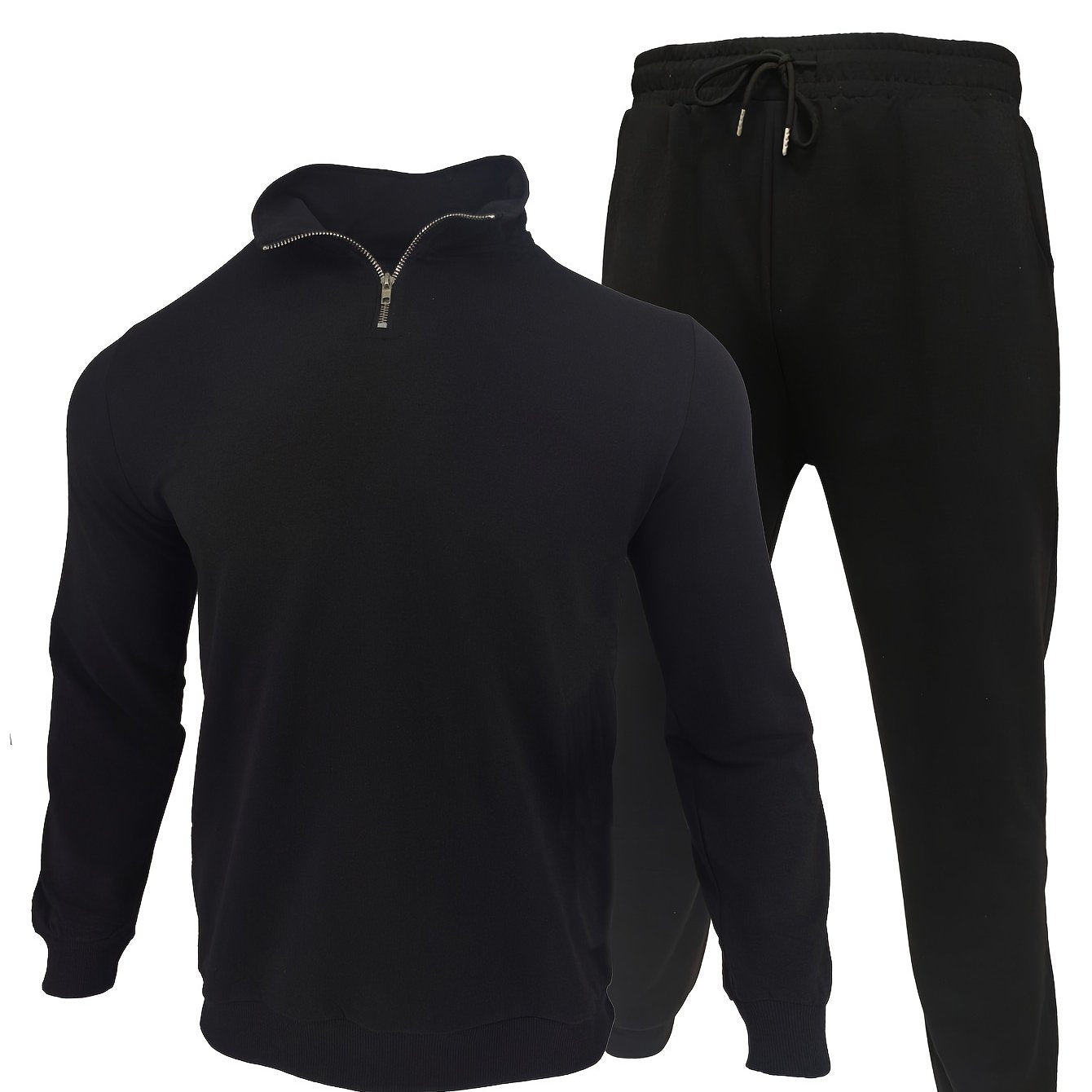 Levoire | Ensemble Décontracté 2 Pièces Suspendu Noir