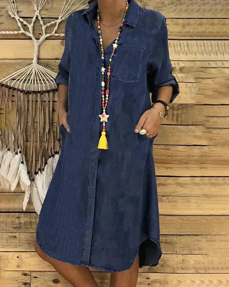 Levoire | Belle Et Féminine Robe Coupée Bleu marine