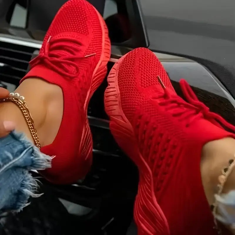 Levoire | Baskets Respirantes Pour Femmes Rouge