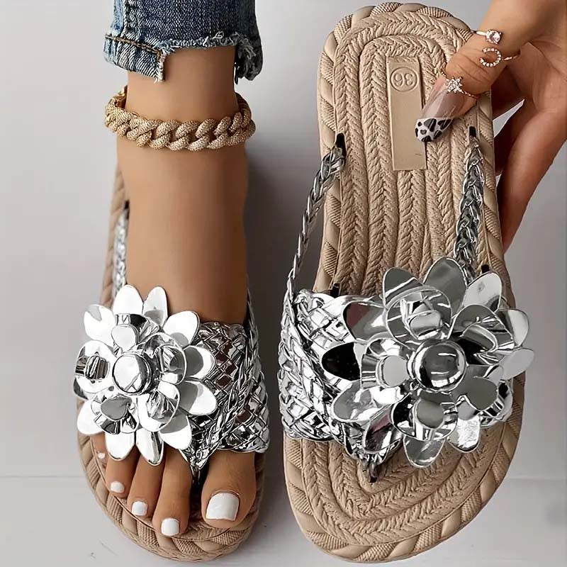 Levoire | Chaussures Plates Avec Fleurs 3D