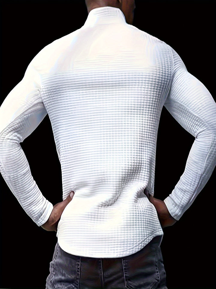 Levoire | Pull En Tricot Uni Willa Avec Col Pour Hommes