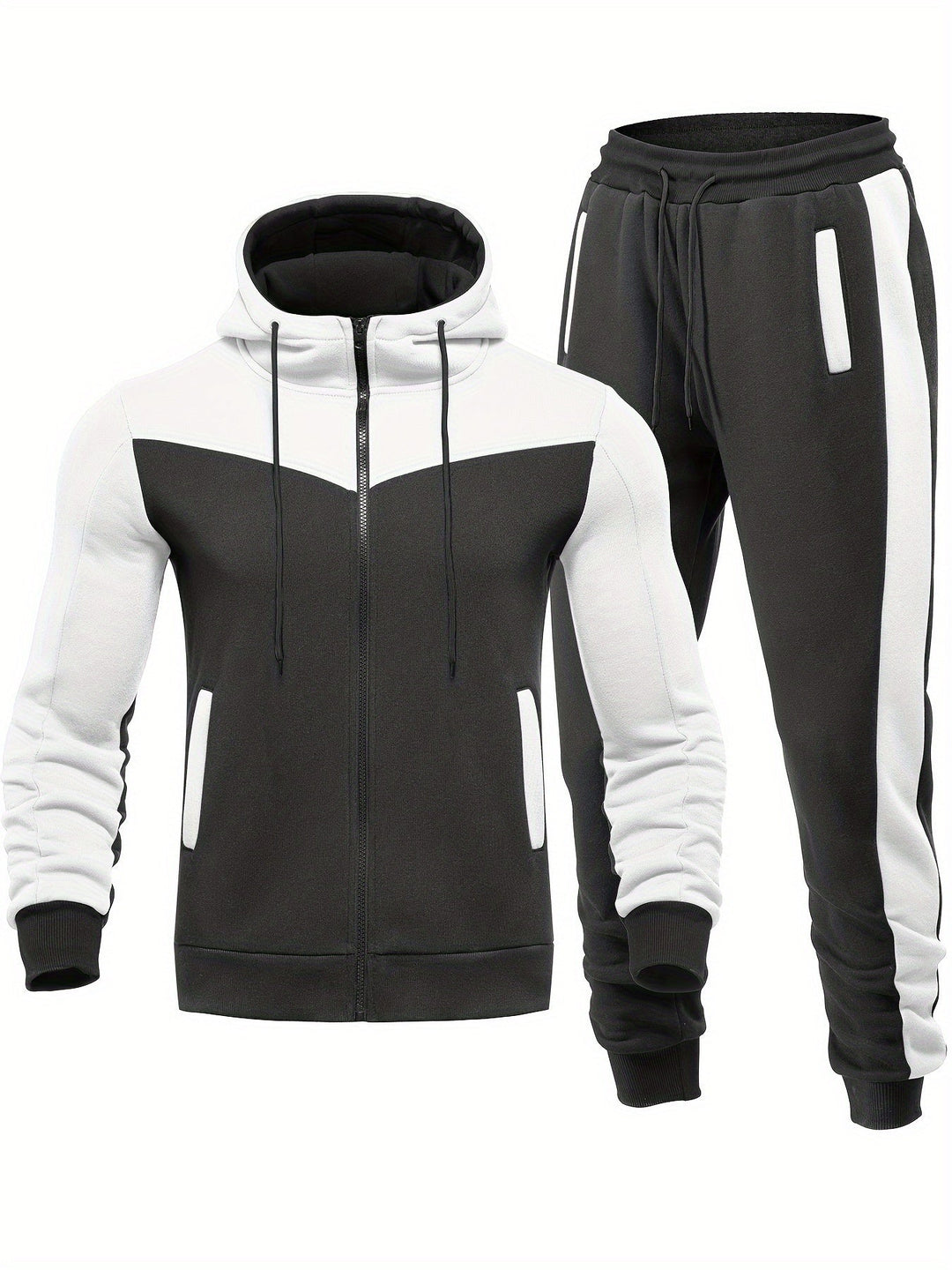Levoire | Sweat À Capuche Et Pantalon Sport Blanc