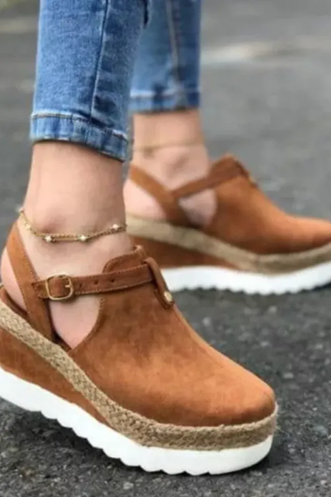 Levoire | Sandales À Talons Compensés Pour Femmes Confortables Et Légères Pour Un Usage Quotidien Kaki