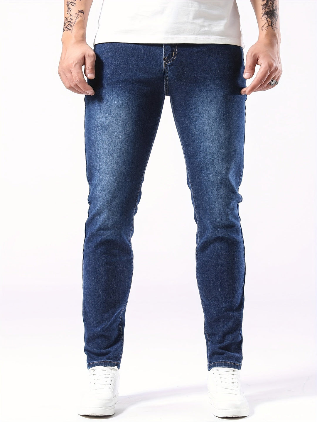 Levoire | Pantalons En Denim Stretch Rennon Slim Fit Pour Hommes