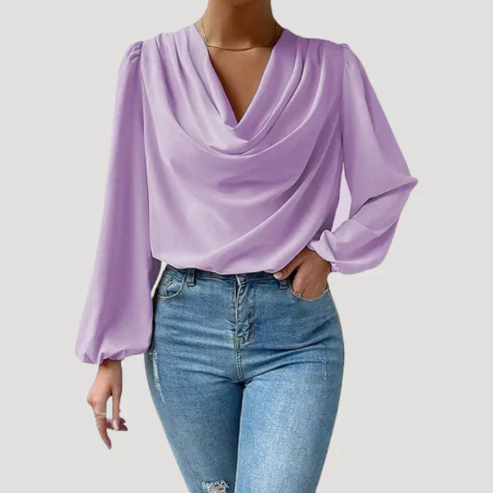 Levoire | Blouse Avec Décolleté En V Lilas