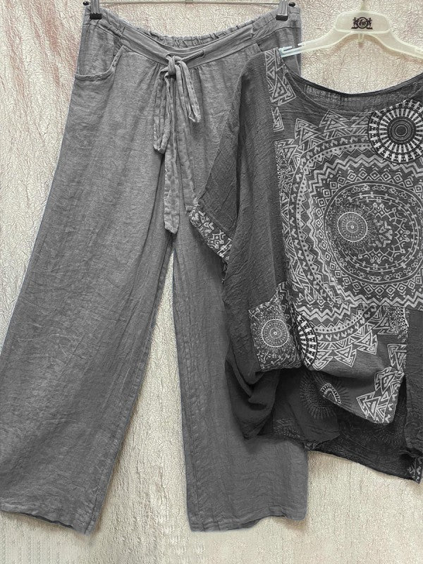 Levoire | Haut Et Ensemble De Pantalons Gris