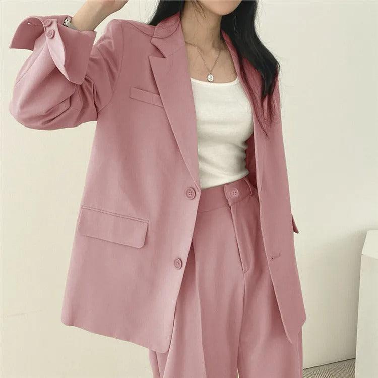 Levoire | Sur Mesure Blazer Et Pantalons Droits Set Pour Femmes