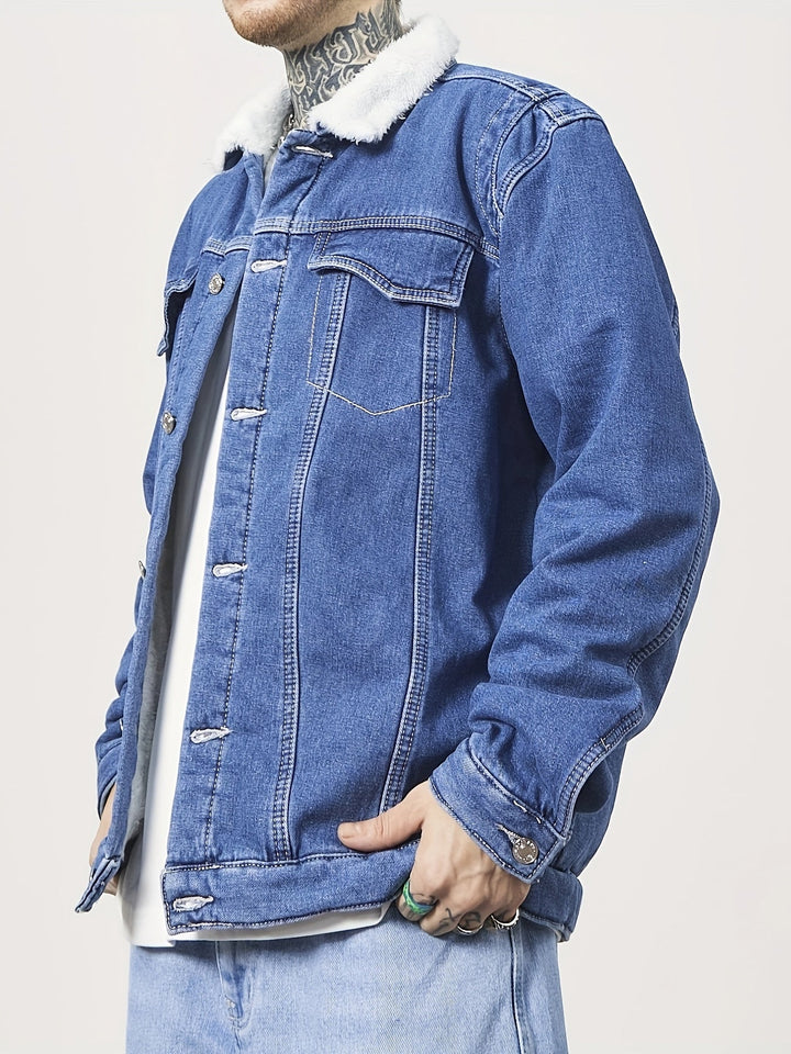 Levoire | Veste En Jean Doublée Avec Boutons