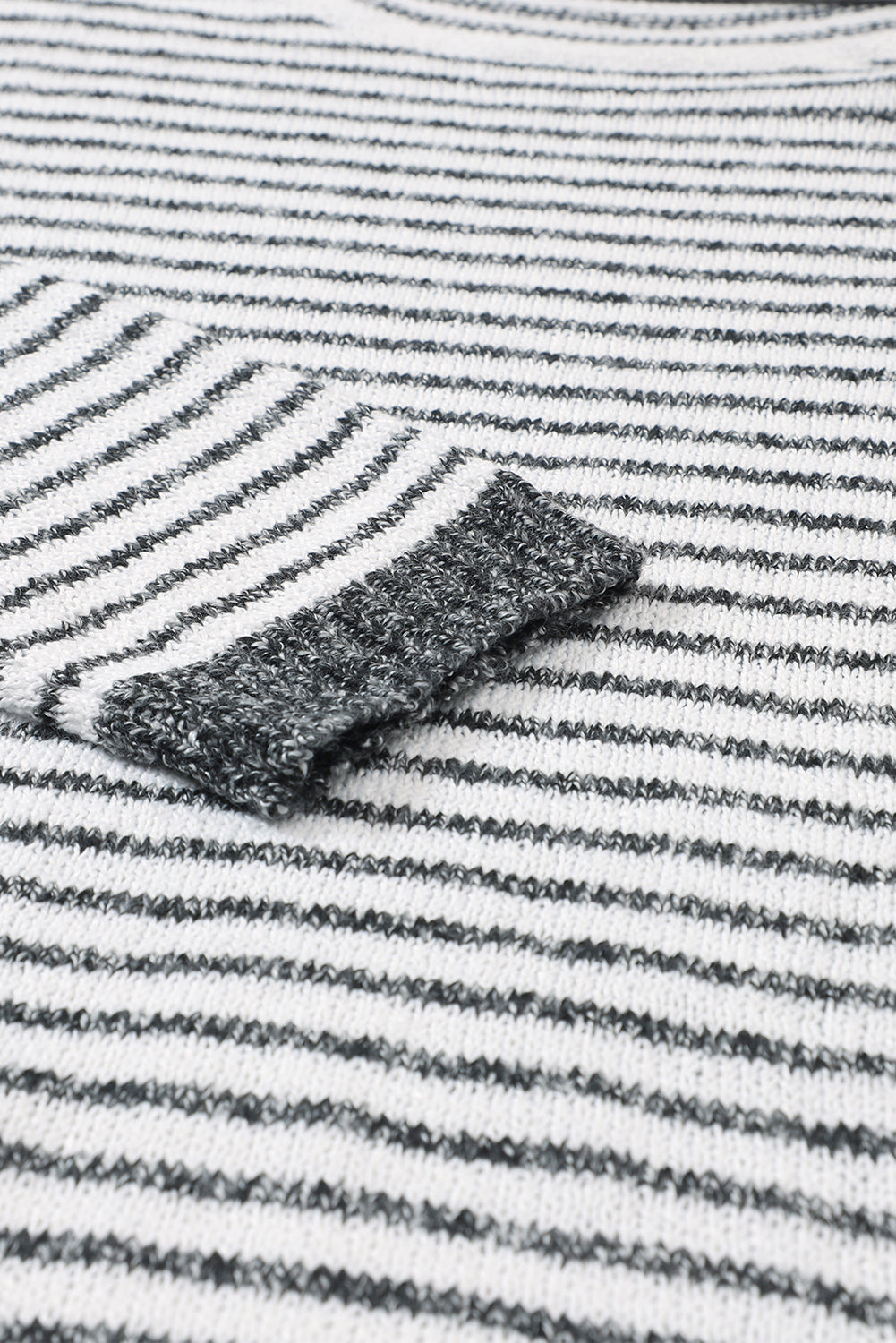 Levoire | Pull Ample Gris Raye, Parfait Pour Les Journees Decontractees