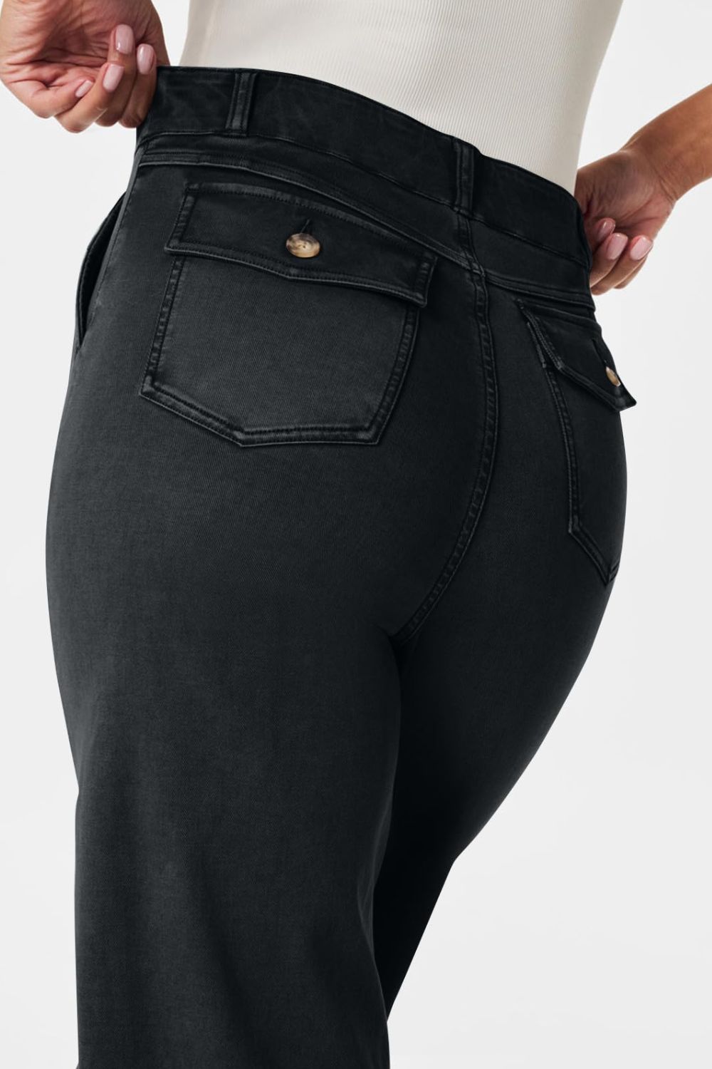 Levoire | Jean Taille Haute Avec Poches Classiques, Élégant Et Polyvalent
