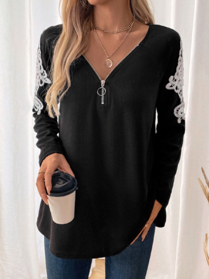 Levoire | Perfee Détail Pointu Quart Vetriem Chemise À Manches Longues