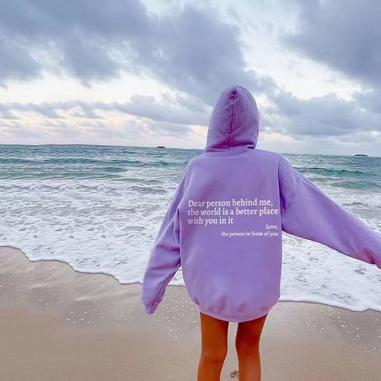Levoire | Cher Personne Sweat À Capuche Violet