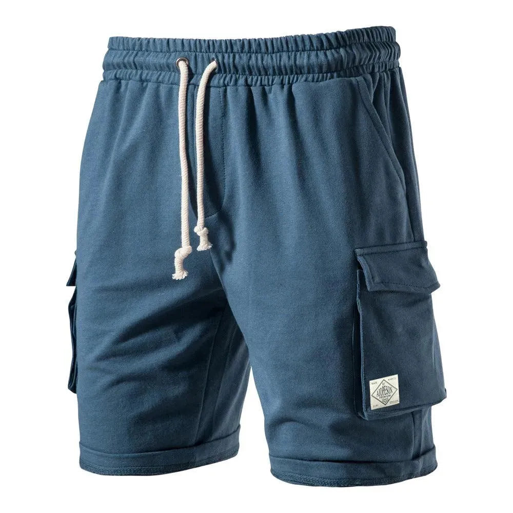 Levoire | Shorts de sport pour hommes avec ceinture élastique Bleu
