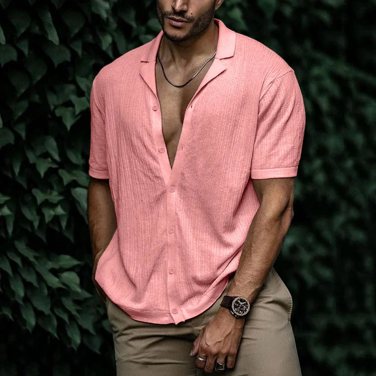 Levoire | Chemise Pour Homme Élégante Et Confortable Avec Boutons Rosa