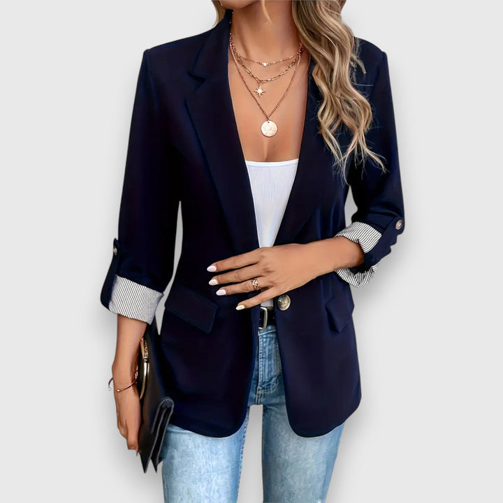 Levoire | Schlichter Blazer Au Coupe Moderne Marine bleu
