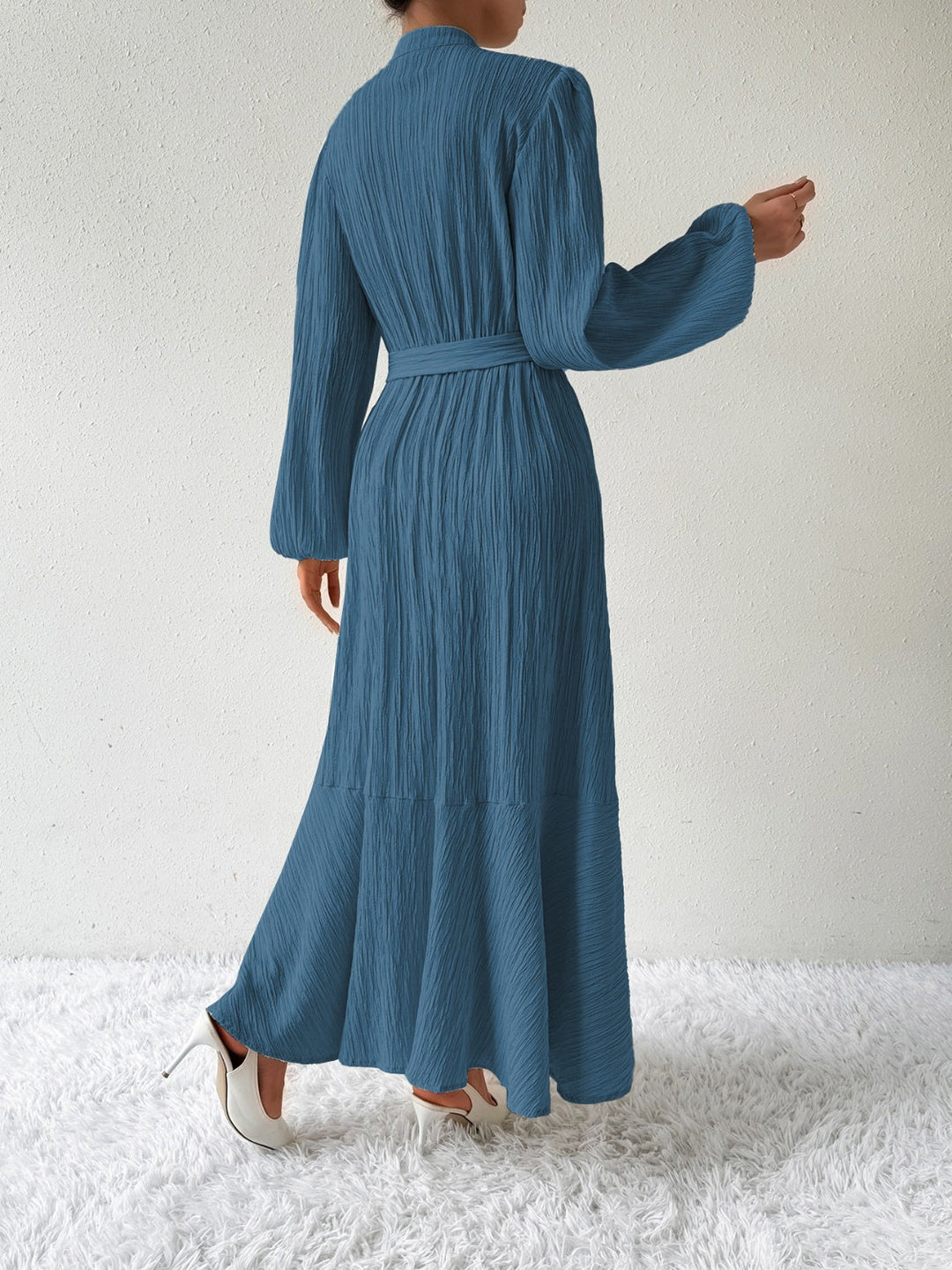Levoire | Robe À Manches Longues Et Ceinture À Nœuds