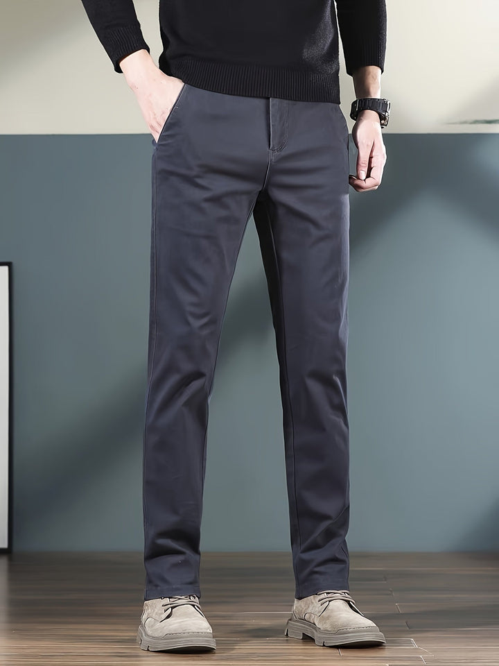 Levoire | Chino Léger À Coupe Classique Gris foncé