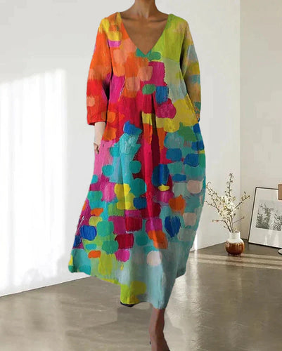 Levoire | Robe Imprimée Vive Et Colorée Pour Femmes