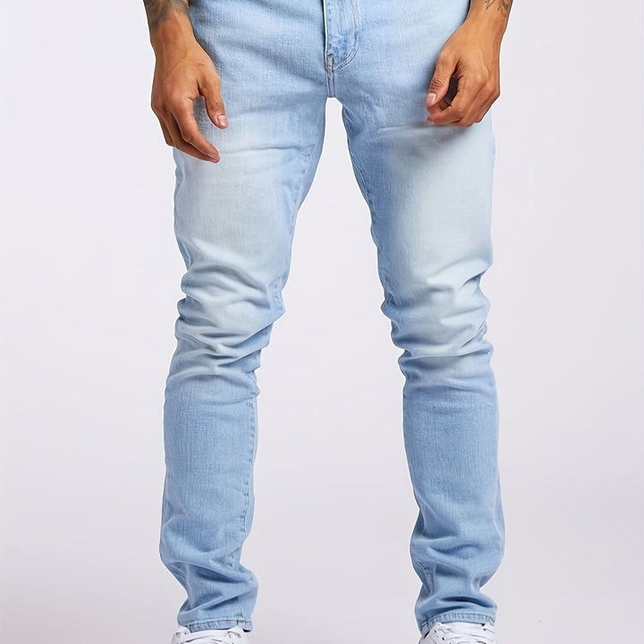 Levoire | Pantalons En Denim Stretch Rennon Slim Fit Pour Hommes Bleu clair