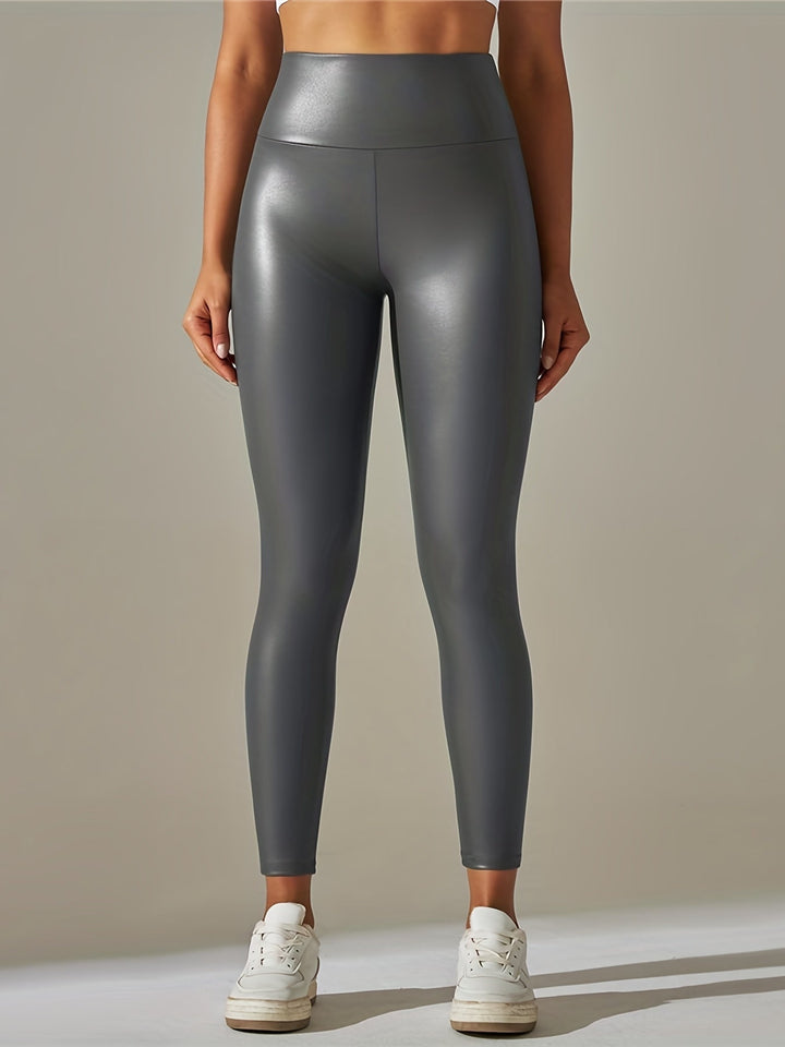 Levoire | Pantalons En Cuir Noirs Pour Femmes gris