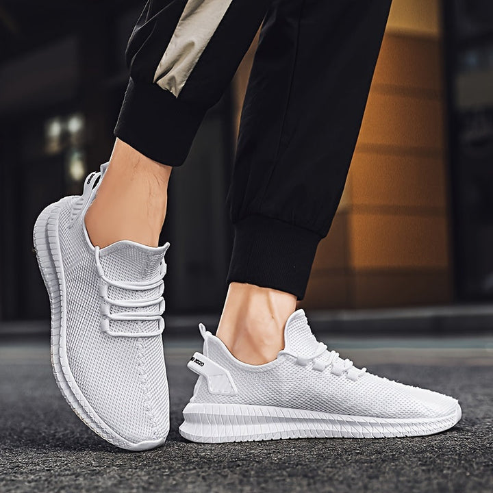 Levoire | Chaussures Noires À Glissière Avec Lacets Réglables Et Semelle Douce Blanc