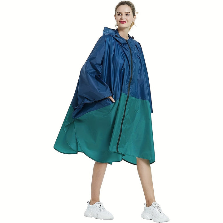 Levoire | Veste De Pluie Imperméable Avec Capuche Bleu Vert