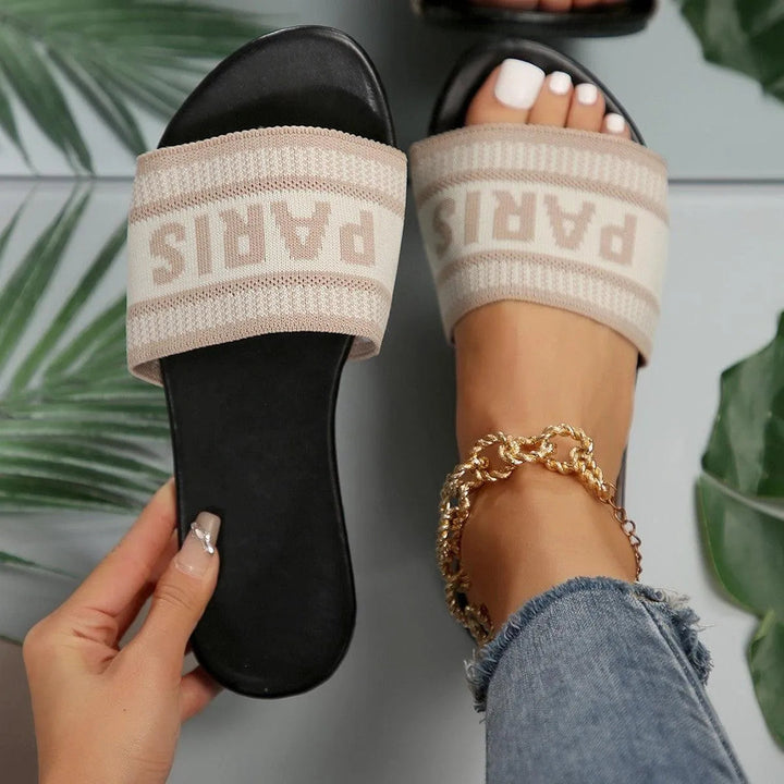 Levoire | Bottes d'été plates à bout rond Abricot