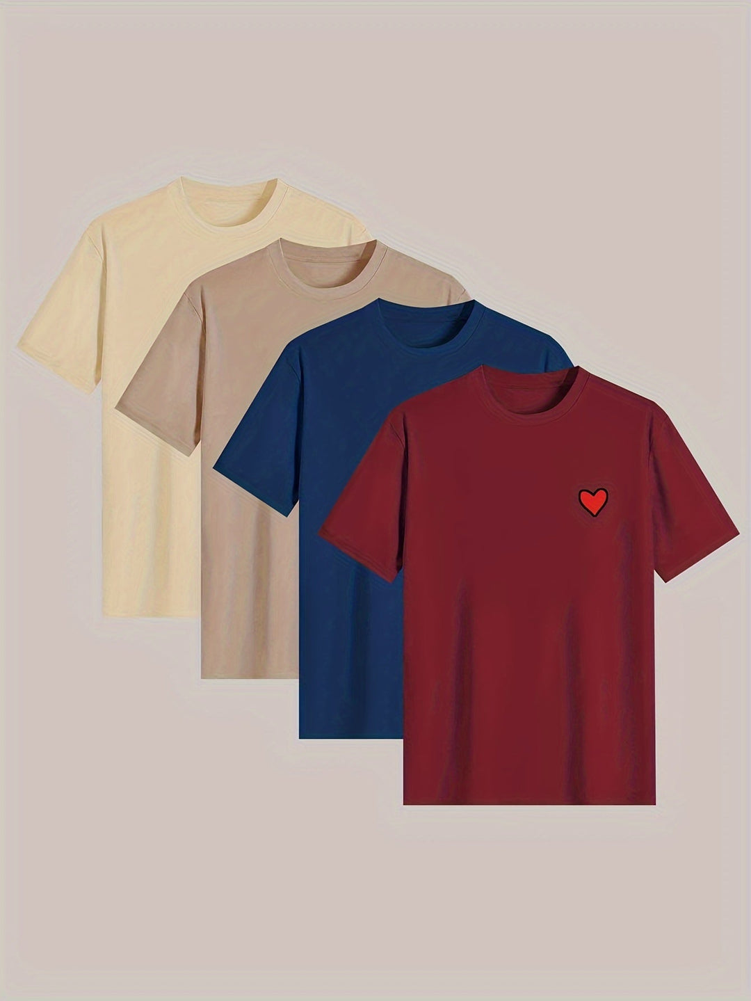 Levoire | T-Shirt De Pyjama Pour Homme Avec Imprimé Cœur Tendance