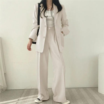 Levoire | Sur Mesure Blazer Et Pantalons Droits Set Pour Femmes