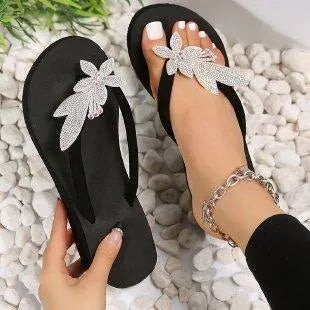 Levoire | Sandales élégantes avec strass Blanc