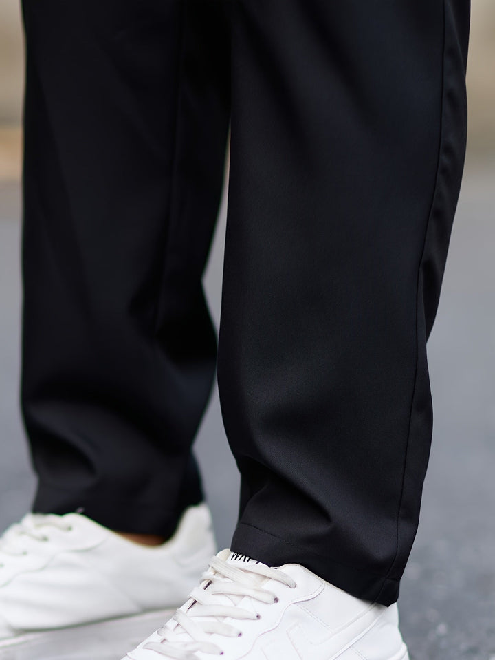 Levoire | Pantalons Pour Hommes Élégants En Polyester Confortable Au Design Uni
