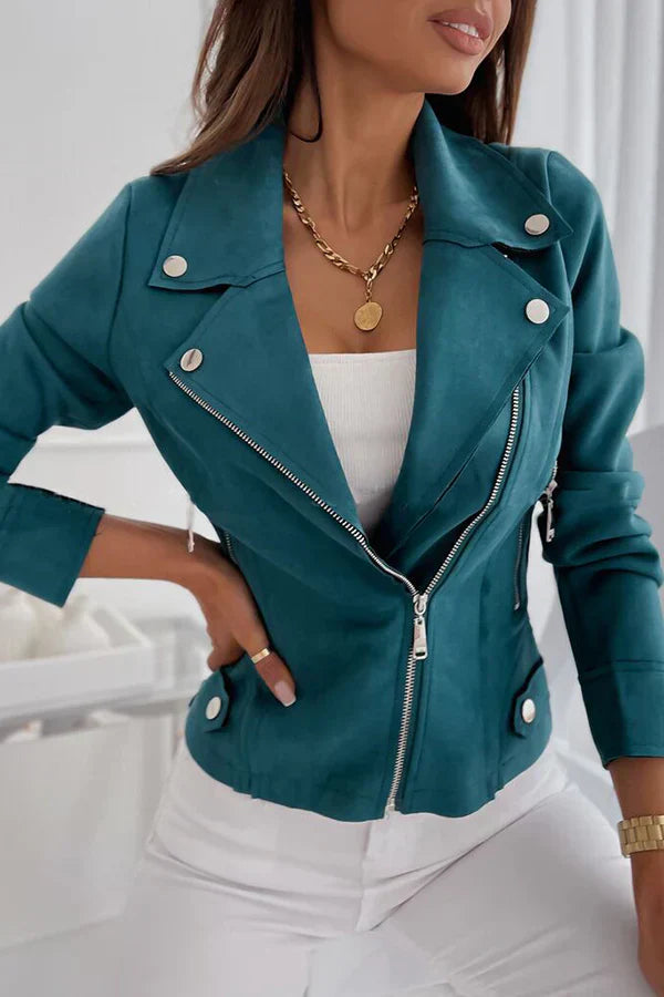 Levoire | Veste De Moto Pour Femmes Avec Manches Longues Et Fermeture Éclair Pour La Femme Moderne Et Confiante