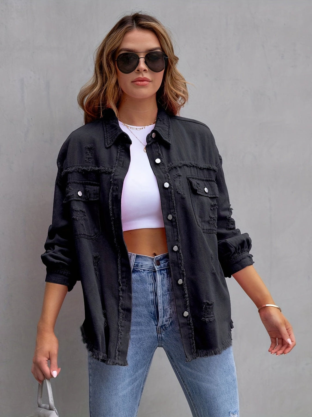 Levoire | Femme Oversize Veste | Déchirée