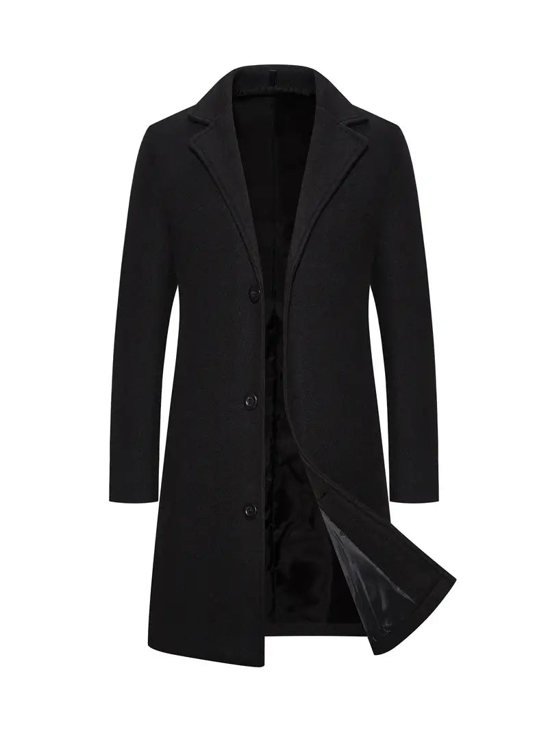 Levoire | Veste Col Réversible À Manches Longues Avec Boutons Noir