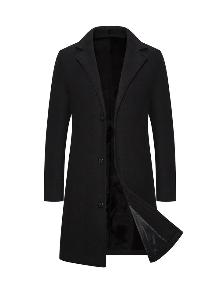 Levoire | Veste Col Réversible À Manches Longues Avec Boutons Noir