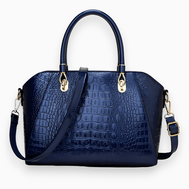 Levoire | Sac Porté Épaule En Cuir Laqué De Luxe