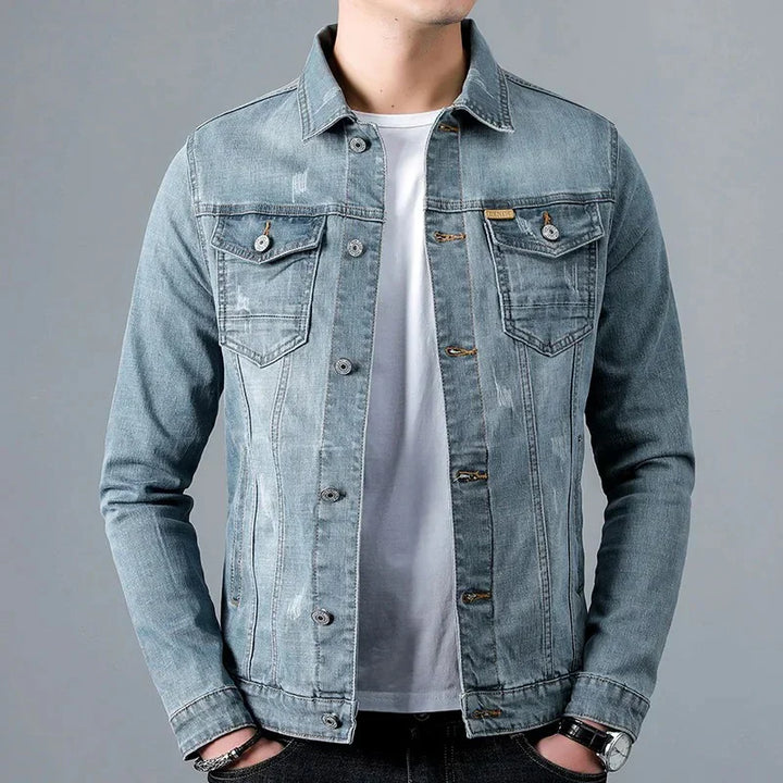 Levoire | Veste En Jean Wellington Lavée Gris