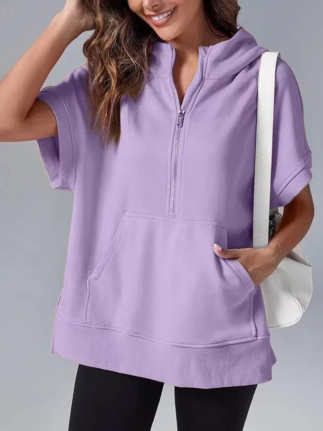 Levoire | Rento à manches courtes hoodie Lila